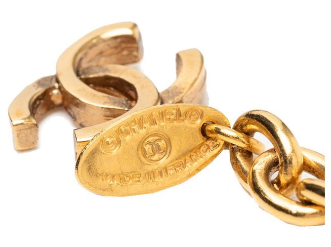 Chanel Vintage Coco Mark Triple Chain Gürtel Golden - Ansicht 5