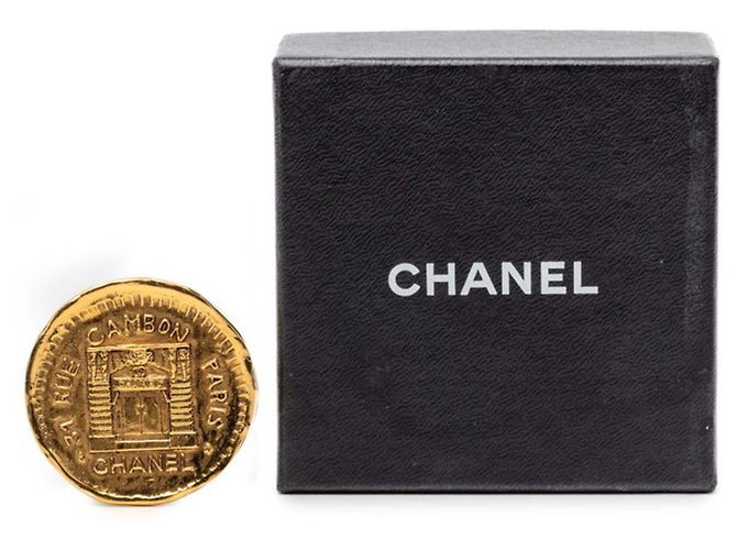 Spilla Chanel 31 RUE CAMBON Cambon Vintage D'oro - vista 4