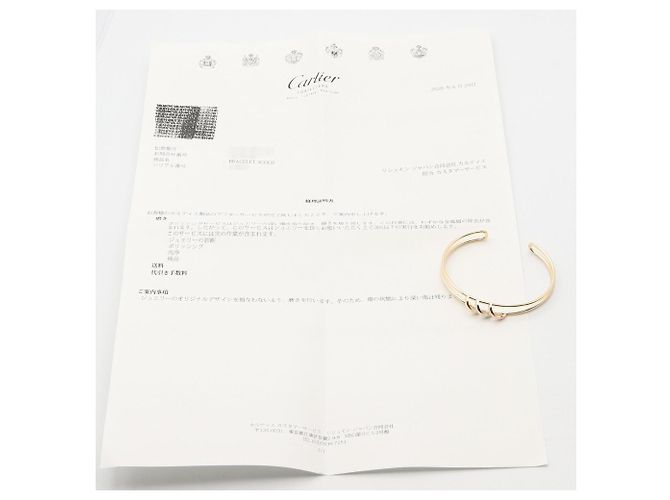 Bracciale rigido Trinity Cartier Argento D'oro - vista 5