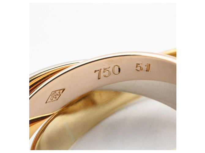 Anello Trinity di Cartier in Oro 18K Argento D'oro - vista 3