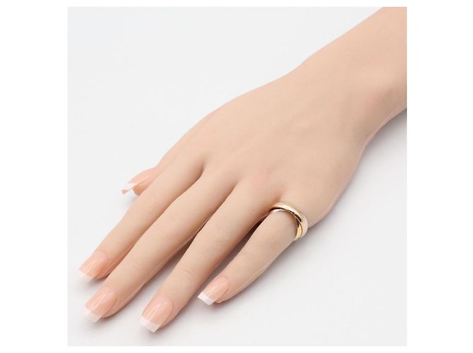 Anello Cartier Trinity in oro giallo bianco e rosa Argento D'oro - vista 6