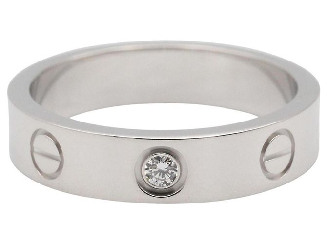 Cartier Mini Love Ring aus 18K Weißgold Silber - Ansicht 2