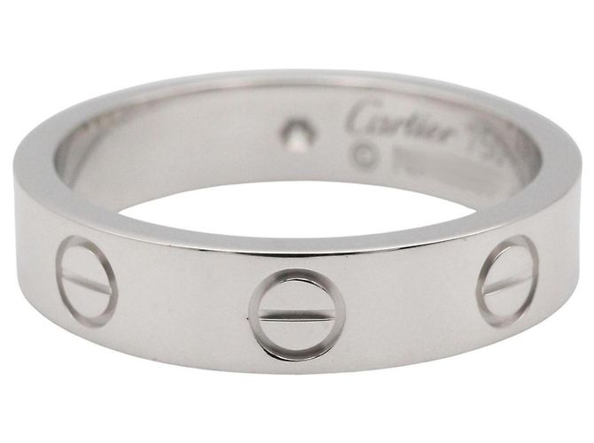Cartier Mini Love Ring aus 18K Weißgold Silber - Ansicht 3
