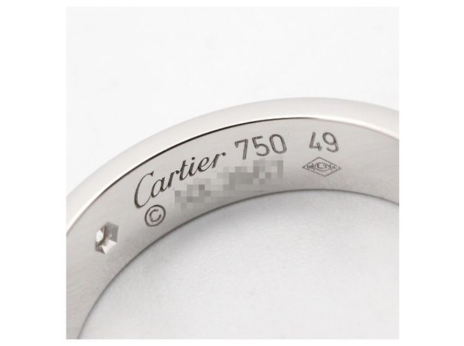 Cartier Mini Love Ring aus 18K Weißgold Silber - Ansicht 4