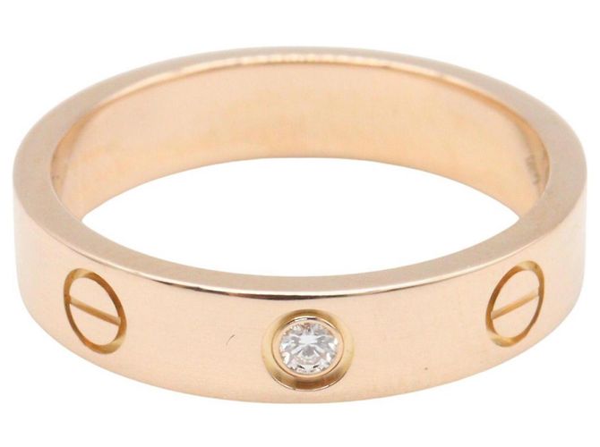 Anello Mini Love di Cartier in oro rosa D'oro - vista 2