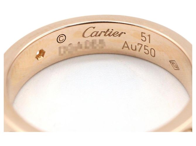 Anello Mini Love di Cartier in oro rosa D'oro - vista 4