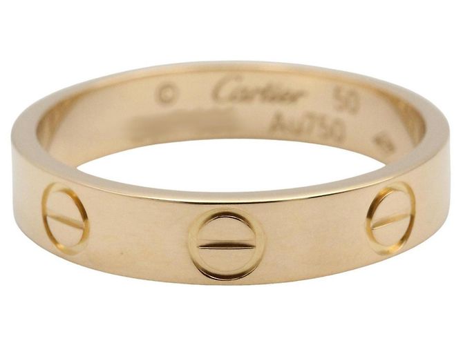 Anello Mini Love di Cartier in oro giallo 18K D'oro - vista 3