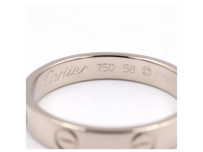 Anello Cartier Mini Love in oro bianco 18K Argento - vista 3