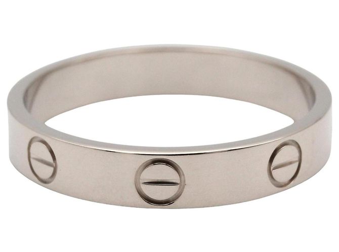 Cartier Mini Love Ring aus 18K Weißgold Silber - Ansicht 2