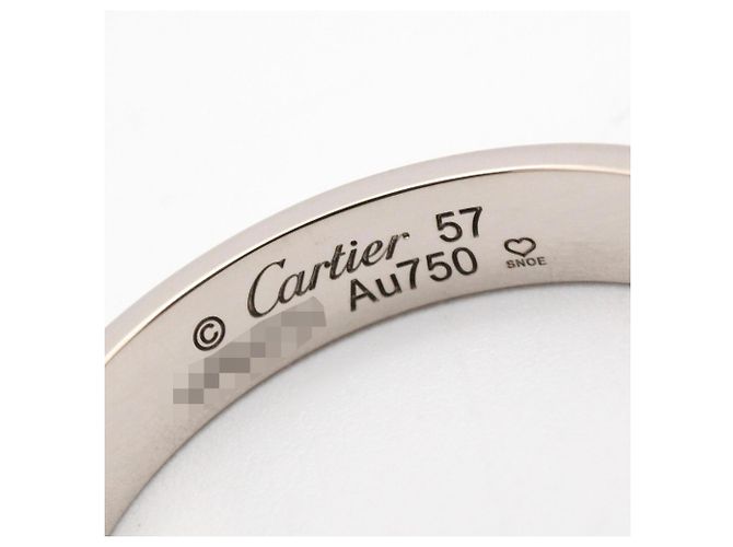 Cartier Mini Love Ring aus 18K Weißgold Silber - Ansicht 4