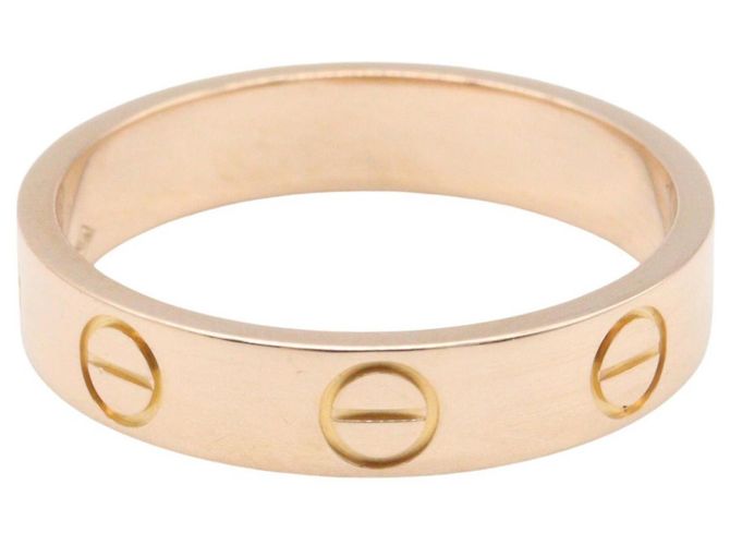Anello Mini Love di Cartier in oro rosa 18K D'oro - vista 2
