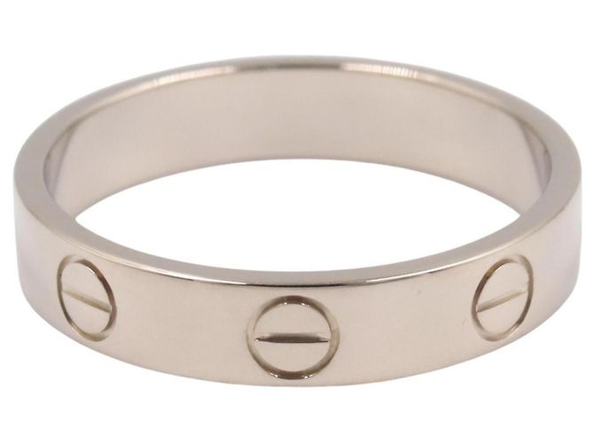 Anello Cartier Mini Love in oro bianco 18K Argento - vista 2