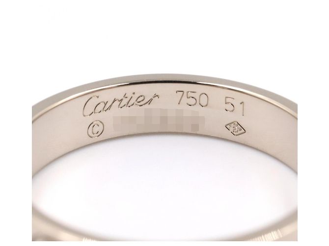 Anello Cartier Mini Love in oro bianco 18K Argento - vista 3