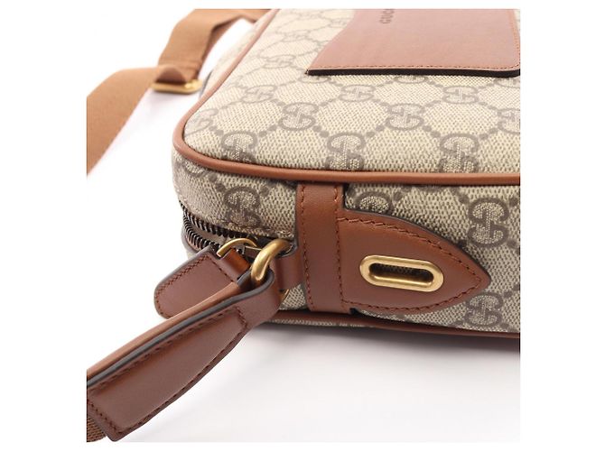Borsa a mano/Borsa a tracolla Gucci GG Emblem Marrone Beige - vista 6