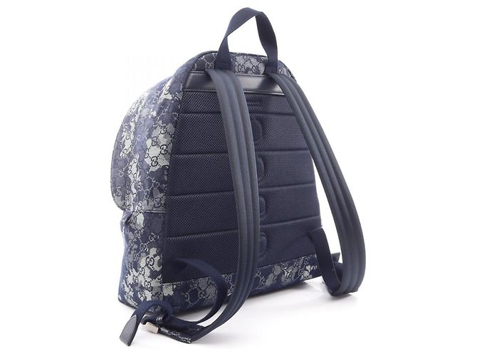 Zaino/Borsa Gucci GG Denim Blu navy - vista 2