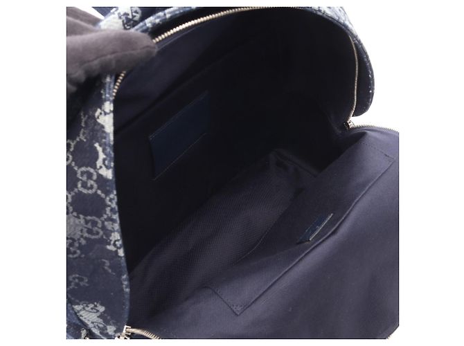 Zaino/Borsa Gucci GG Denim Blu navy - vista 3
