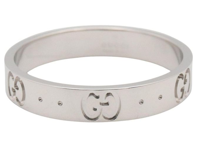 Gucci Icon Ring Slim in 18K Weißgold Silber - Ansicht 2