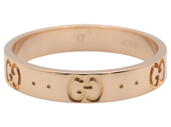 Anello Gucci Icon Slim in oro rosa 18K D'oro - vista 3