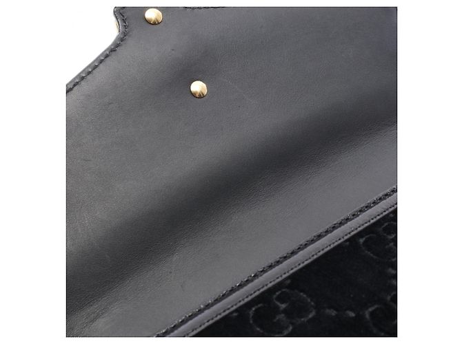 Borsa a tracolla 2 vie Gucci Sylvie Sherry Line GG Pattern Nero Multicolore - vista 10
