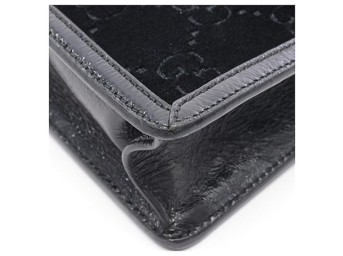 Borsa a tracolla 2 vie Gucci Sylvie Sherry Line GG Pattern Nero Multicolore - vista 8