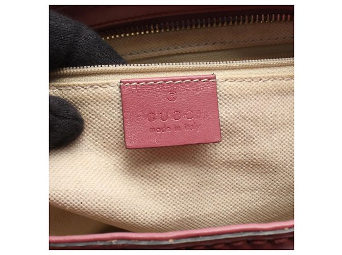Borsa a Spalla Gucci Sukey Rosa Beige - vista 4