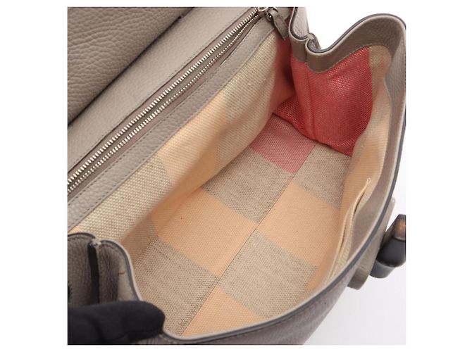 Bolso 2-Way Gucci Bamboo Daily Medium Castaño - vista 3