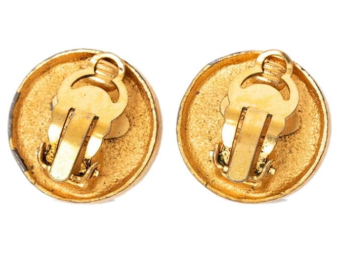Timeless Orecchini Chanel Vintage Coco Mark D'oro - vista 2