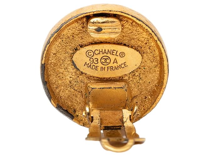 Timeless Orecchini Chanel Vintage Coco Mark D'oro - vista 3