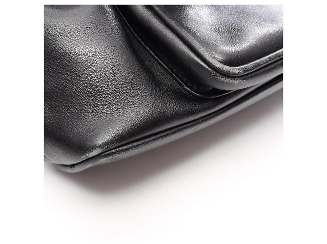 Zaino/Borsa Gucci Bamboo in pelle nera Nero - vista 7