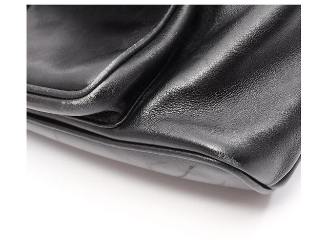 Zaino/Borsa Gucci Bamboo in pelle nera Nero - vista 8