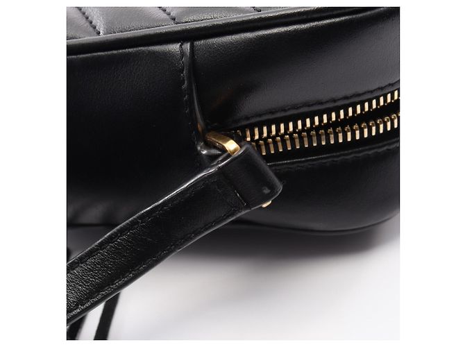 Borsa a Spalla Saint Laurent Paris LOU Monogram Nero - vista 11