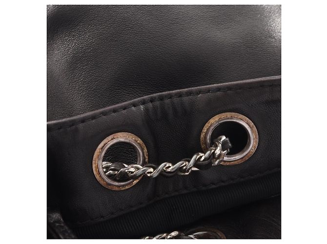 Zaino/Borsa a coulisse Chanel Coco Mark Small Nero - vista 6