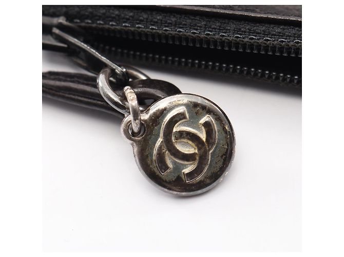 Zaino/Borsa a coulisse Chanel Coco Mark Small Nero - vista 8
