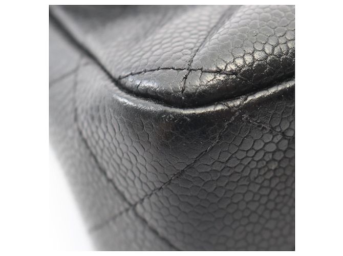 Timeless Borsa a Spalla Chanel Large Matelassé Classic Double Flap Nero - vista 10