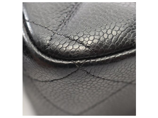 Timeless Borsa a Spalla Chanel Large Matelassé Classic Double Flap Nero - vista 11