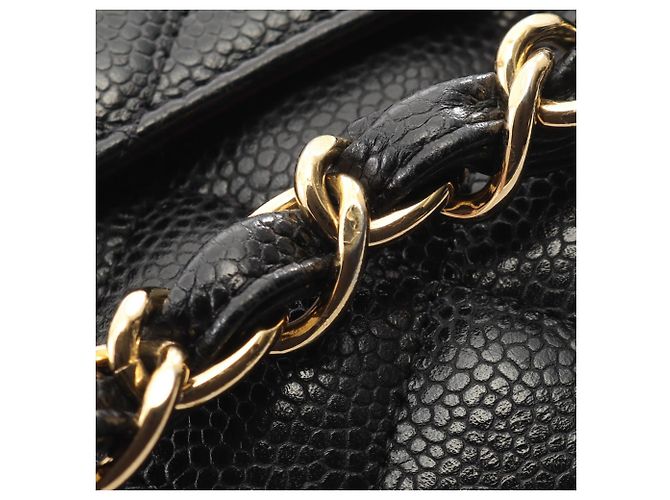 Timeless Borsa a Spalla Chanel Large Matelassé Classic Double Flap Nero - vista 14