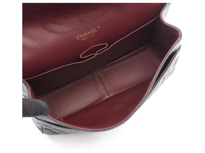 Timeless Borsa a Spalla Chanel Large Matelassé Classic Double Flap Nero - vista 3