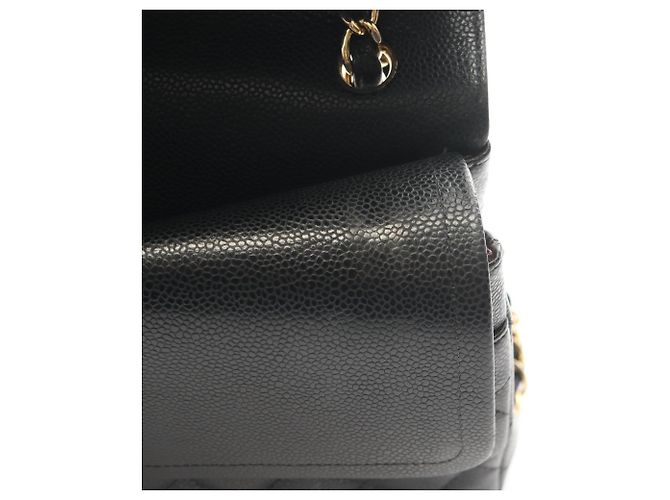 Timeless Borsa a Spalla Chanel Large Matelassé Classic Double Flap Nero - vista 7
