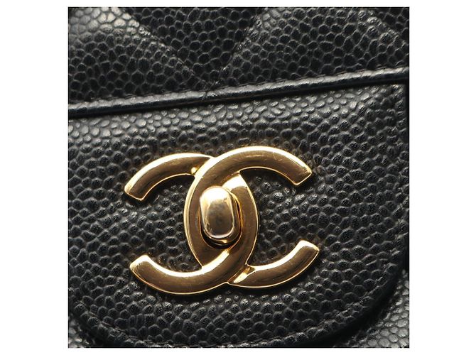 Timeless Borsa a Spalla Chanel Large Matelassé Classic Double Flap Nero - vista 9
