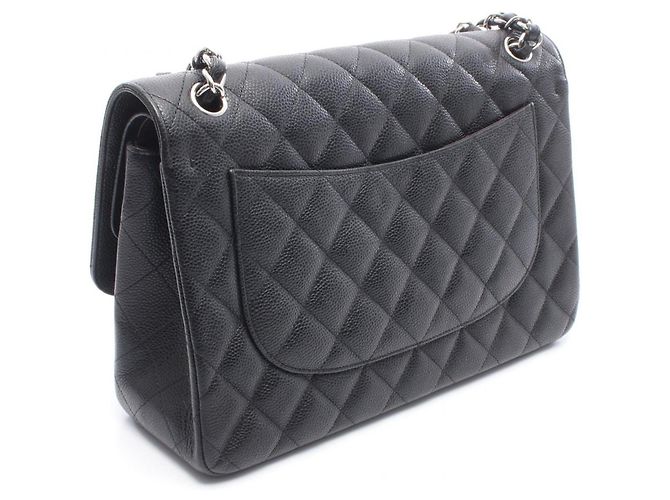 Timeless Borsa a tracolla Chanel Large Matelassé Classic Double Flap Nero - vista 2