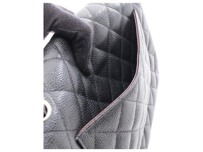 Timeless Borsa a tracolla Chanel Large Matelassé Classic Double Flap Nero - vista 6