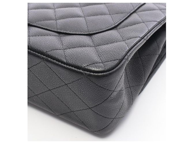 Timeless Borsa a tracolla Chanel Large Matelassé Classic Double Flap Nero - vista 7