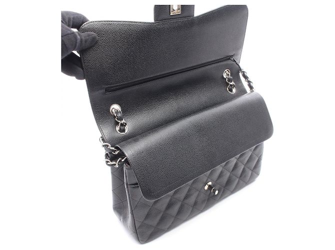 Timeless Borsa a tracolla Chanel Large Matelassé Classic Double Flap Nero - vista 9