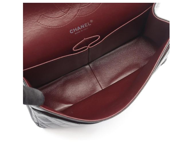 Borsa a tracolla Chanel Large Matelassé Classic Double Flap Nero - vista 3