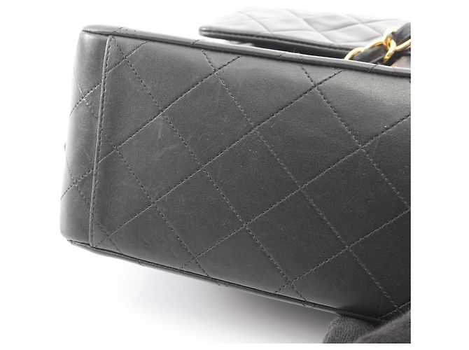 Timeless Borsa a Spalla Chanel Large Matelassé 34 Nero - vista 12