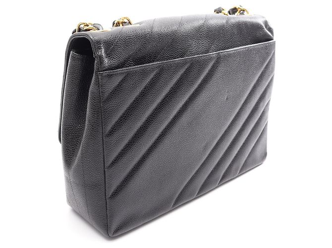 Timeless Borsa a tracolla Chanel Bias Stitch Coco Mark Nero - vista 2