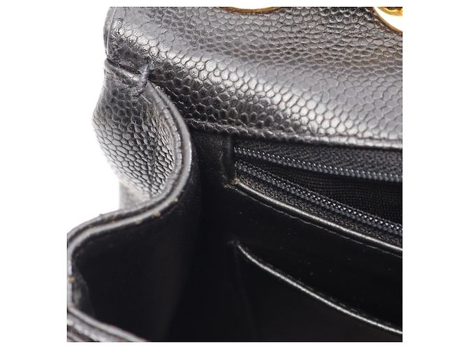 Timeless Borsa a tracolla Chanel Bias Stitch Coco Mark Nero - vista 8