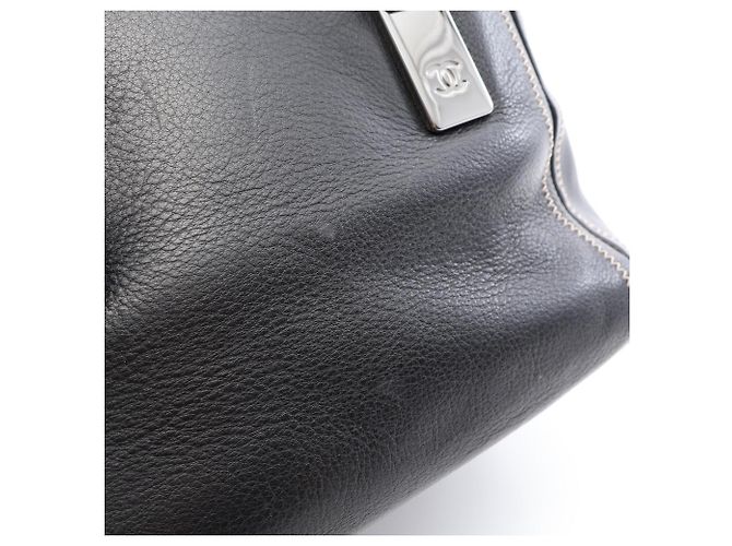 Borsa Chanel in pelle di agnello nera Nero - vista 6