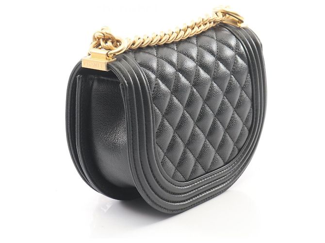 Borsa a Spalla Chanel Boy Small Nero - vista 2