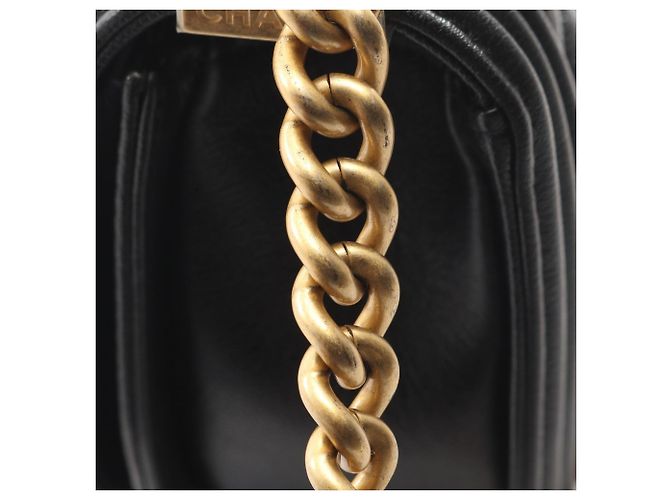 Borsa a Spalla Chanel Boy Small Nero - vista 9